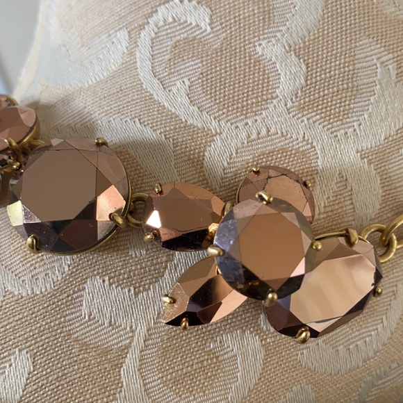 J. Crew Metallic Bronze Cluster Necklace - Picture 9 of 12